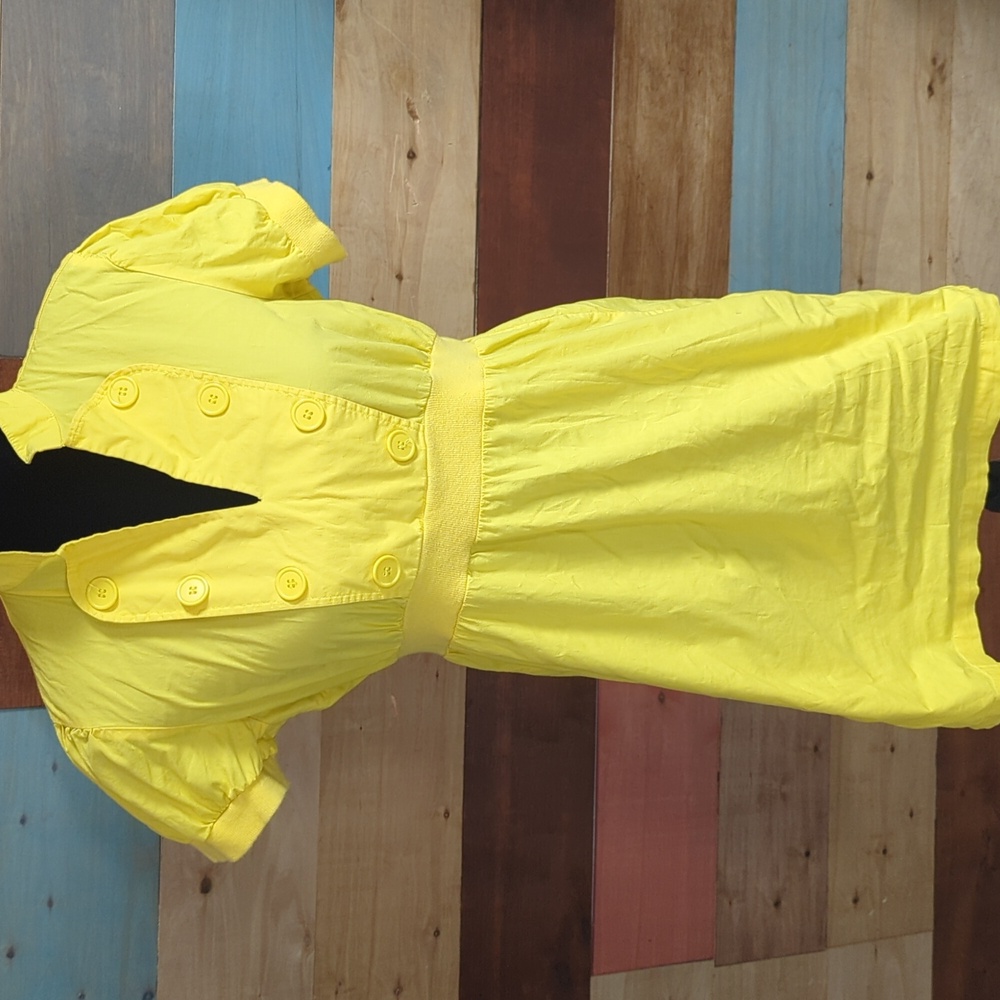579 Yellow Mini Dress